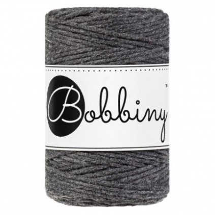 Bobbiny macrame 1,5mm charcoal