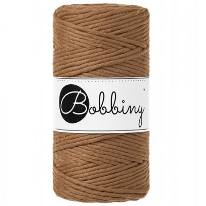 Bobbiny macramé 3mm caramel