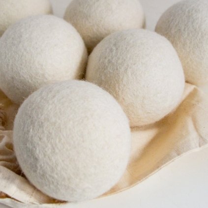 natural wool felt dryer balls