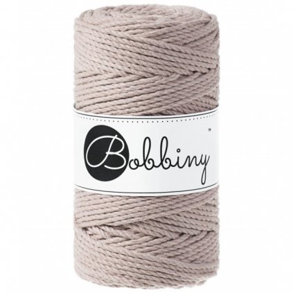 Bobbiny 3ply MACRAMÉ REGULAR pearl