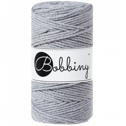 Bobbiny 3ply MACRAMÉ REGULAR silver