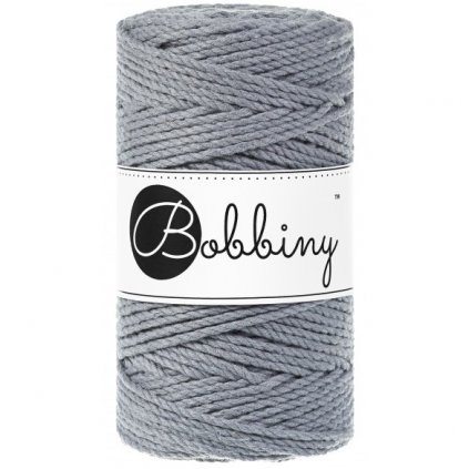 Bobbiny 3ply MACRAMÉ REGULAR steel