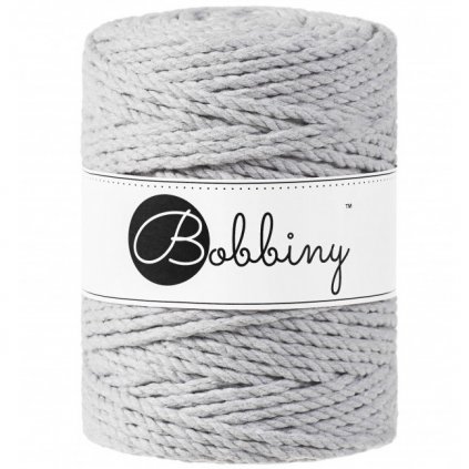 Bobbiny 3ply MACRAMÉ XXL light grey