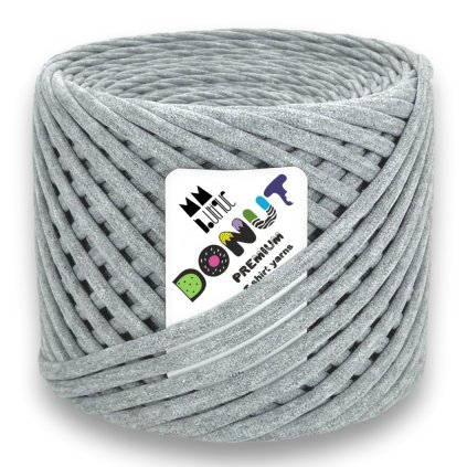 T-shirt yarn MMboutique DONUT 7-9 mm Granite