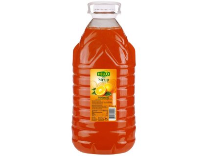 Hustý sirup pomaranč Hello 5 l