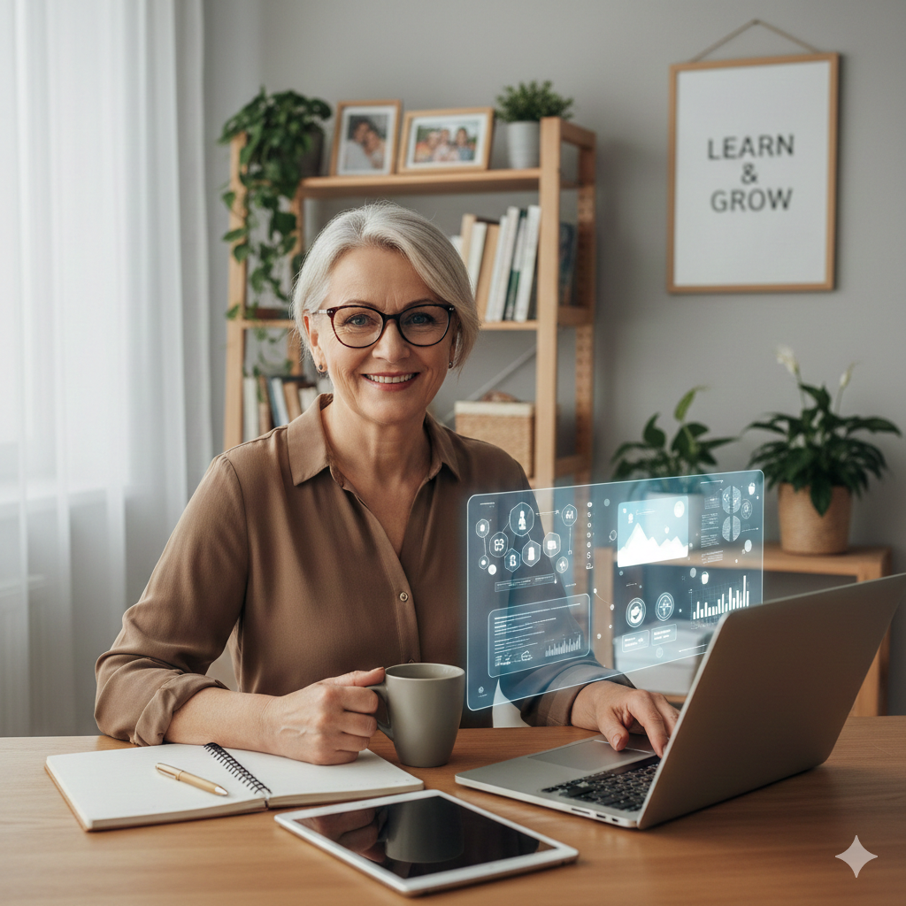 AI není hrozba, ale váš nový „parťák“. Proč je věk 50+ v éře technologií nečekanou výhodou?