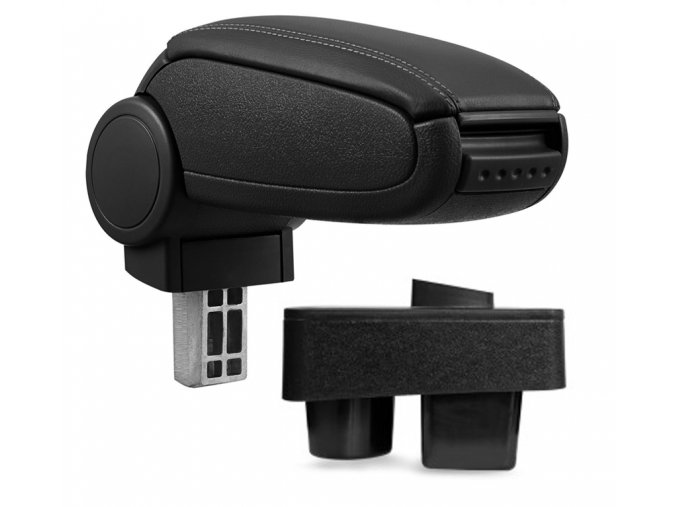 Lakťová opierka Škoda FABIA 2, čierna, eko-koža