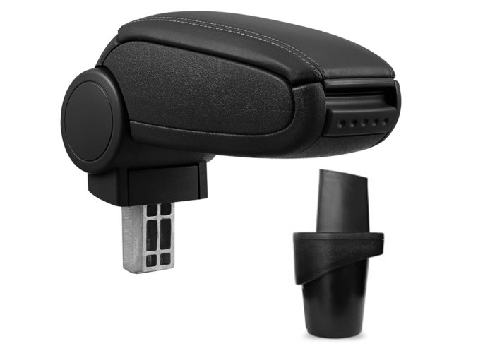 Lakťová opierka VW Caddy, čierna, eko-koža