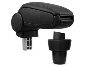 Lakťová opierka Škoda CITIGO, čierna, eko-koža