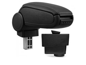 Lakťová opierka Fiat Grande Punto + EVO, čierna, eko-koža