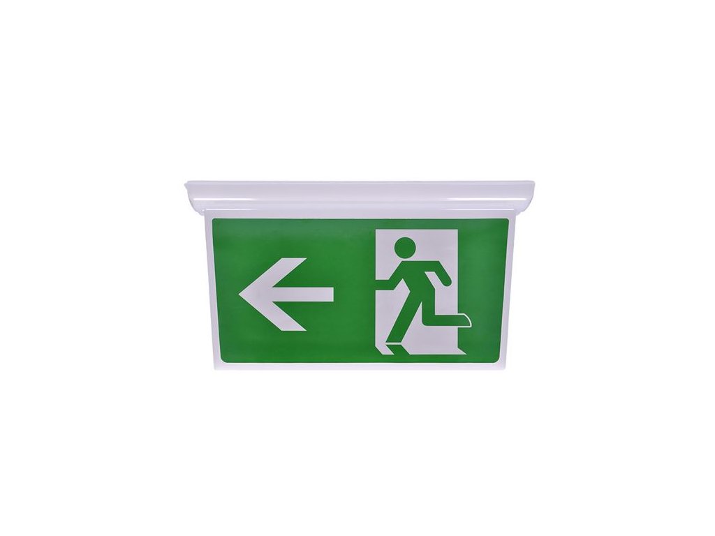 Solight Deckenschild für Notbeleuchtung, 4x Aufkleber für Produkte 16255 und 16256 [WO528]