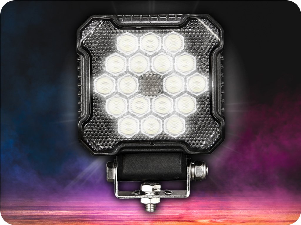 LED-Arbeitsscheinwerfer 26W, 2800LM, 18xLED, 12/24V, IP68 [L0172