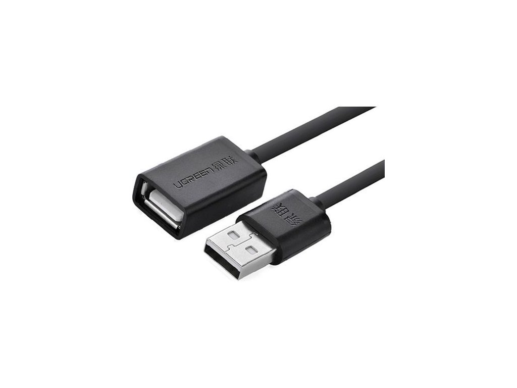 UGREEN USB 2.0 Verlängerungskabel 1m, schwarz [10314] 