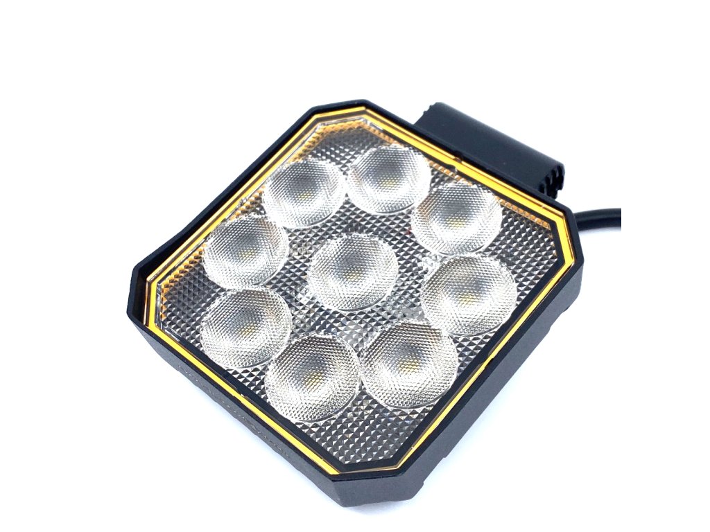 LED-Arbeitsscheinwerfer 20W, 1133lm, quadratisch, 9xLED, 12V/24V [L0177] 