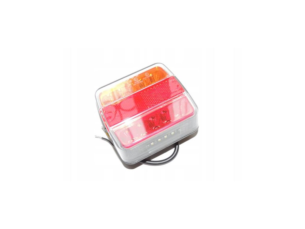 LED-Rücklicht 5 Funktionen (Rücklicht, Bremslicht, Blinklicht, Kennzeichen,  Rückstrahler) 12/24V-Montage mit Schrauben [L1851] 