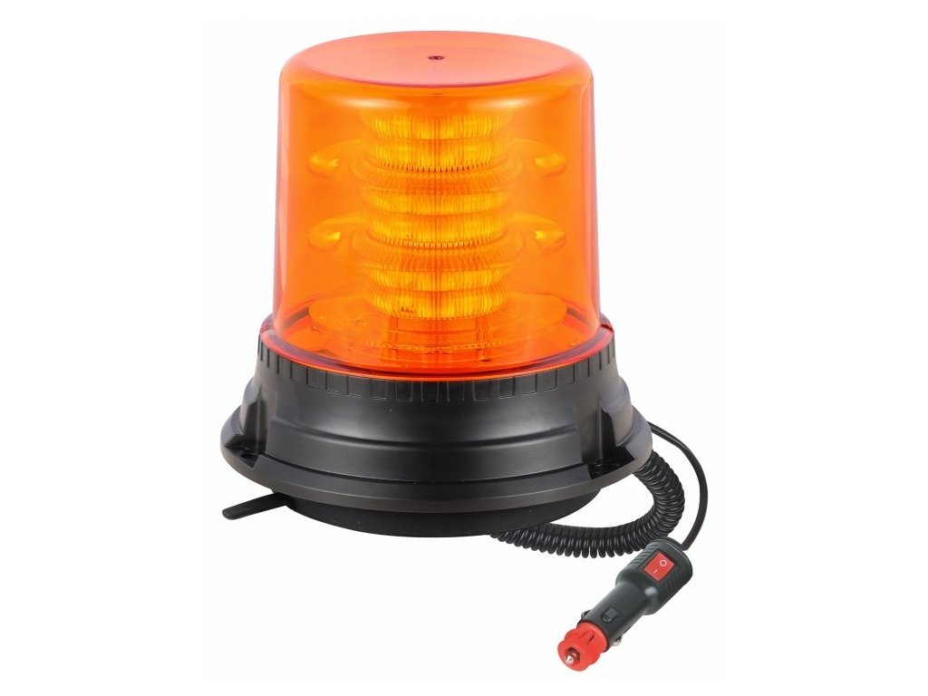 LED-Warnleuchte 22W, 36xLED, R65, R10, Magnet, 12/24V, 4 Modi orange, IP67  [ALR0010-4] 