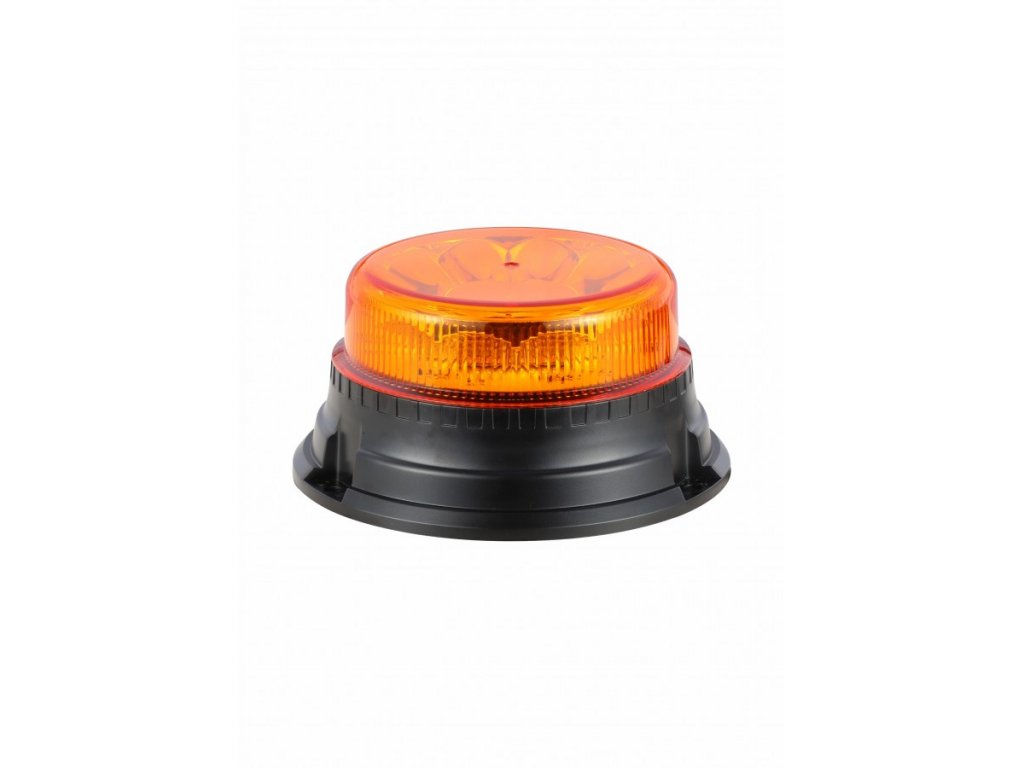 LED-Warnleuchte 16W 12xLED R65 R10, 12-24V, Befestigung mit Schrauben,  orange IP67 [ALR0005-4] 
