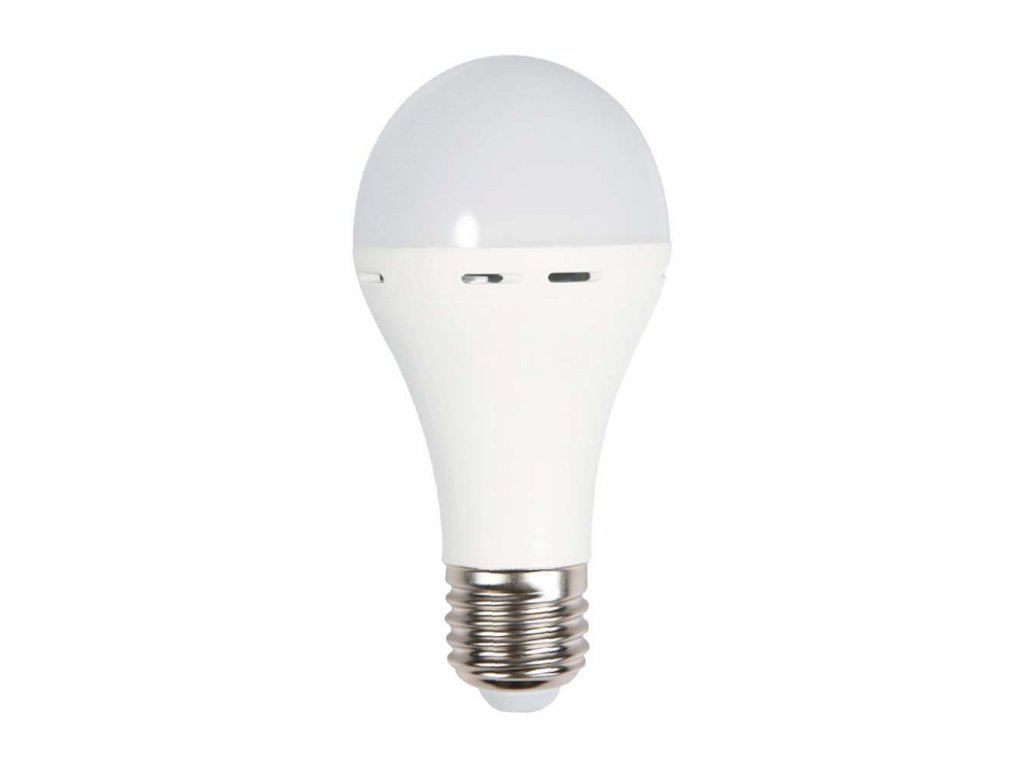 E27-LED-Glühbirne mit Notbatterie 9 W (Lebensdauer 3,5–4,5 Stunden), 720  lm, A70, 4000 K 