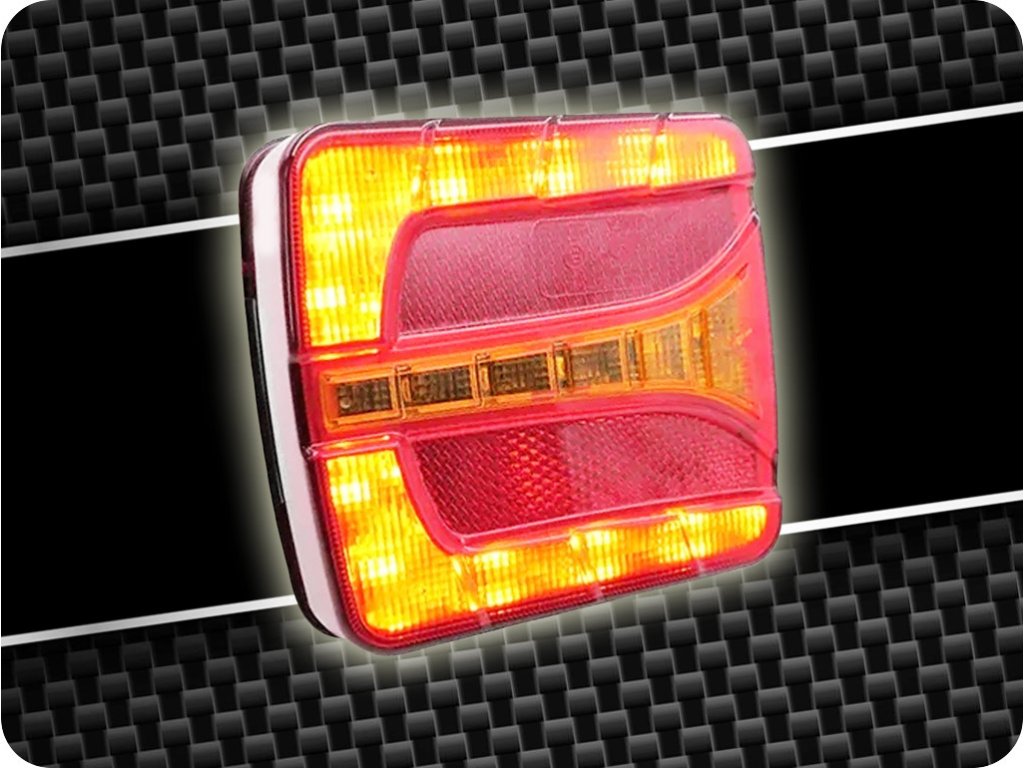 LED-RÜCKLEUCHTE 5 FUNKTIONEN, 12/24V, SCHRAUBMONTAGE, LINKS+RECHTS