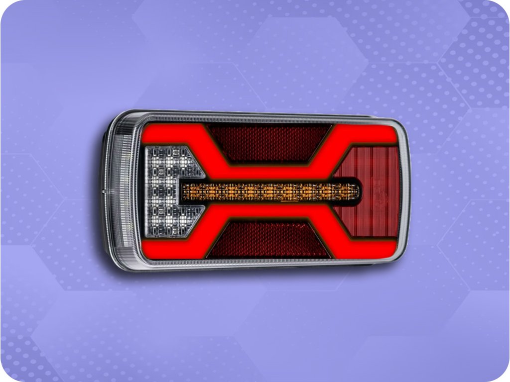 LED RÜCKLICHT X-SPIDER 6 FUNKTIONEN, R10, R148, R150, IP67, SCHRAUBMONTAGE [L2425]