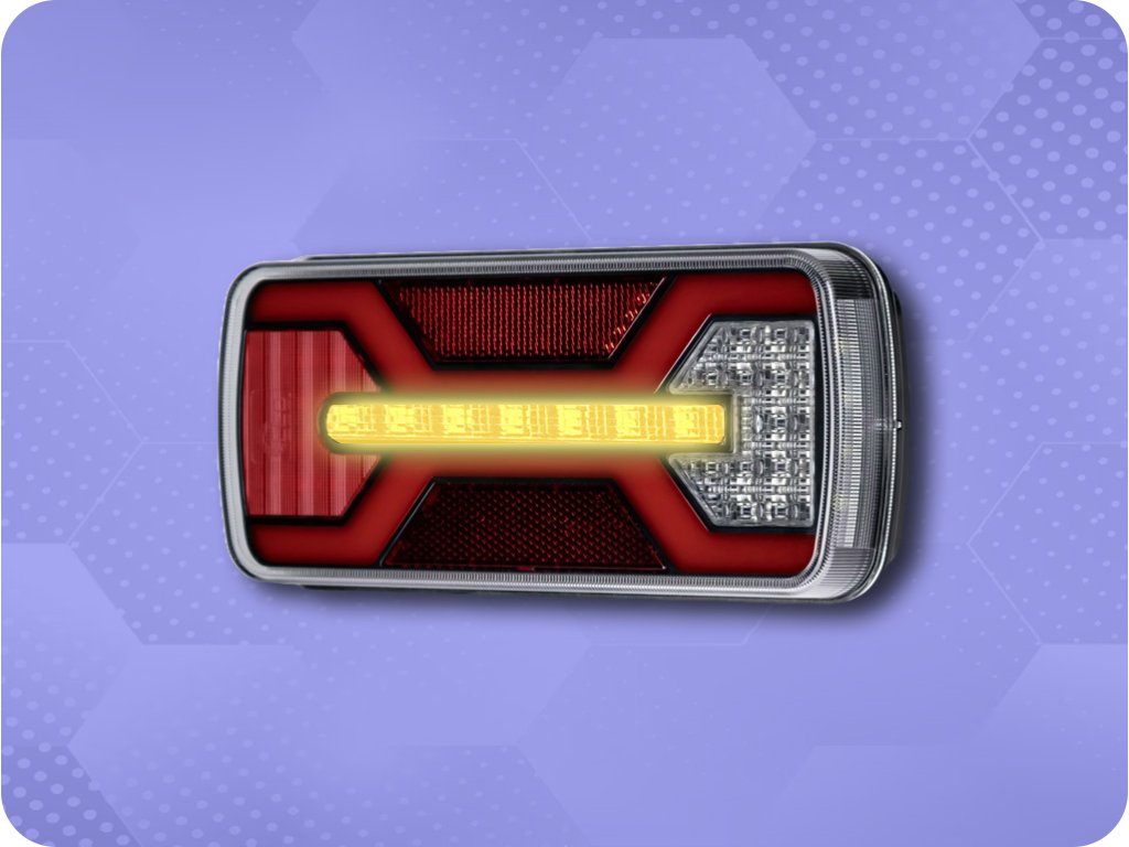 LED RÜCKLICHT X-SPIDER 6 FUNKTIONEN, R10, R148, R150, IP67, SCHRAUBMONTAGE [L2426]