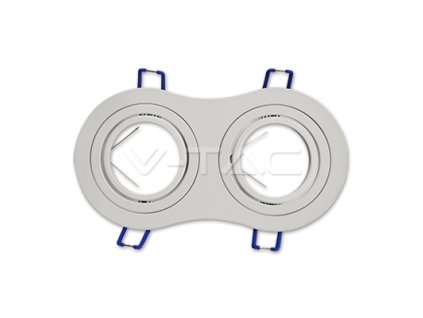 2 x GU10 Gehäuse Rund Aluminium gebürstet (Farba rámiku Brúsený hliník)