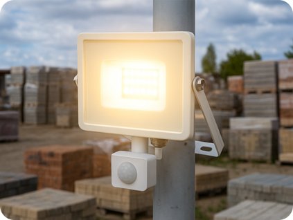 20W LED Flutlicht/Scheinwerfer mit Bewegungssensor, Weiss, SAMSUNG Chip