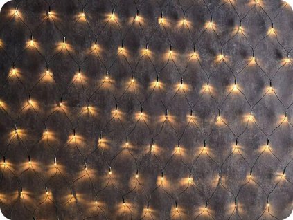 LED-Netzwerk 2mx1.5m Höhe, 240LED, mit Adapter, WW, ohne Funktionen, grünes Kabel [X08240111]