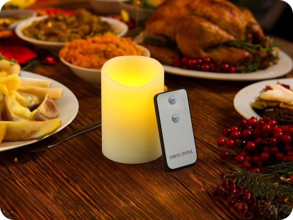 LED-Kerze mit Fernbedienung, 1LED, 2xAA, warmweiß, IP20 [F0711514]