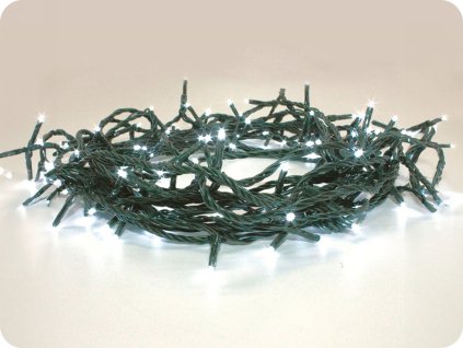 LED äußere Weihnachtskette, 300 LED, 14.95m, 3m Zuleitung, 8 Funktionen, IP44, kaltweiß [X08300212]