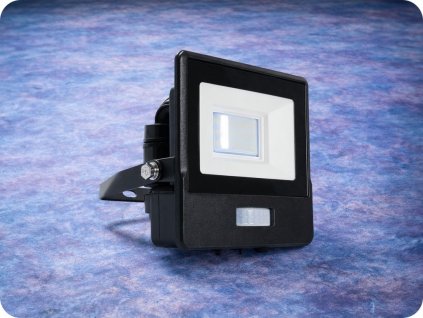 LED Sensor Fluter/Scheinwerfer mit PIR-Sensor 10W, 735lm, Samsung Chip, schwarz