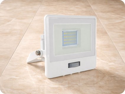 10W LED Sensor Fluter/Scheinwerfer mit PIR-Sensor 20W, 1510m, Samsung Chip, 100°, IP65, weiß