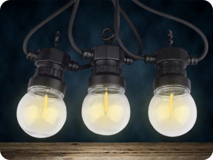 9503 1 led schnurleuchte 5m mit 10 filament gluhbirnen 3000k