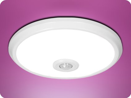 LED-Deckenleuchte ZONDA mit Sensor 16W, 1100lm, rund, 4000K [AD-PL-6076WLPMR4]