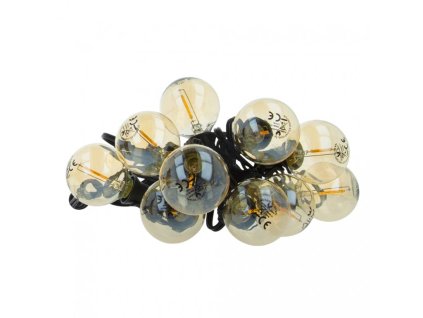 Forever Light SOLAR LED Lichterkette 5,5m 10xGOLD RETRO LED 0,5W 2200mAh 240LM warm P44 [RTV100382]