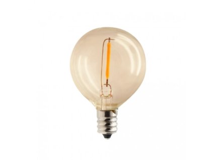Forever Light LED-Glühbirne GOLD E12 G40 0.5W 24LM 3V, 6er Pack [RTV100384]