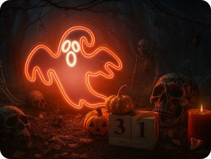 Neon LED-Dekoration, Geist, Strom USB-Kabel 2m [RTV100289]