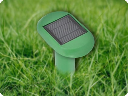 DOBERMAN Solar-Maulwurfvertreiber (Wühlmäuse, Schlangen, Spatzen, Wiesel) 900 mAh, 100 dB [3ZZOGR9011]