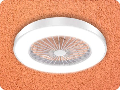 22W Deckenventilator mit LED-Licht 36W, mit Fernbedienung, CCT, 6 Geschwindigkeiten, weiß [FANOKWH10G]