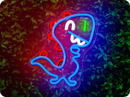Forever Light Neon LED-Dekoration dimmbar DINO blau, USB [RTV100441]