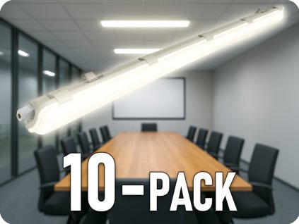 IP65 Halterung für LED-Röhre (2x120cm)/10-PACK!