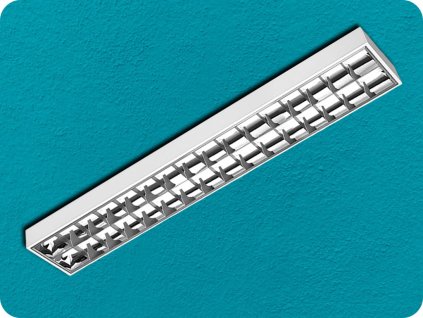 LED LEUCHTE RASTRO FÜR 2X LED RÖHRE 120CM, G13, WEISS [GT-LE120JN-01]