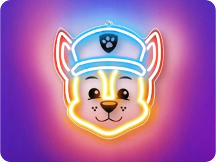 HÄNGENDE LED-NEON-DEKORATION PAW PATROL – CHASE [GSM189317]