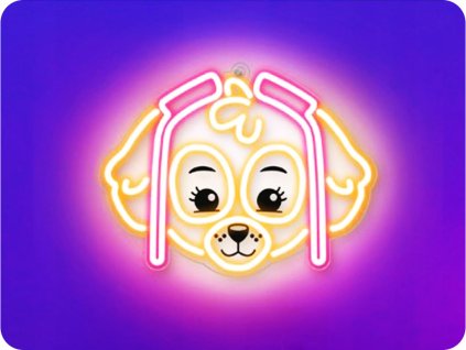 HÄNGENDE LED-NEON-DEKORATION PAW PATROL - SKYE [GSM189322]