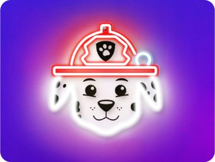 HÄNGENDE LED-NEON-DEKORATION PAW PATROL - MARSHALL [GSM189319]