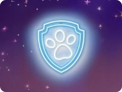 HÄNGENDE LED-NEON-DEKORATION PAW PATROL – PFÖTCHEN [GSM189320]