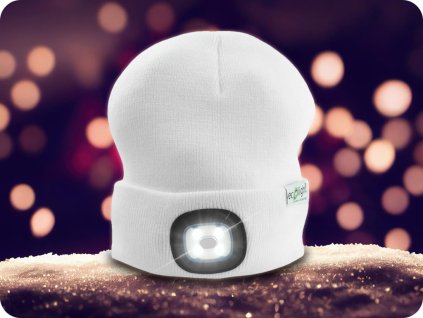 KAPPE MIT WIEDERAUFLADBARER LED-LEUCHTE 1W, 250MAH, 6500K, WEISS [EC20590]