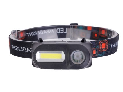 LED-Akku-Stirnlampe 1 W + 3 W, 250 lm, 1200 mAh, 8 Modi [LA0106]