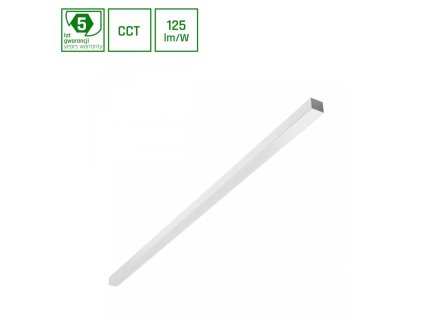 LED LINEARE OBERFLÄCHENLEUCHTE 50W, 5000LM, FARBWECHSEL 2700/4000/6000K, 150CM, WEISS [SLI047302CCT_PW]
