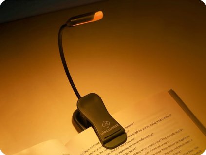 Glocusent wiederaufladbare Minilampe mit Clip 40lm, 650mAh, 5V, 1800K/3400K/6000K [067580]